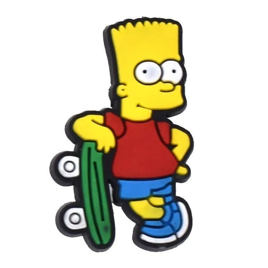 Bart With Skateboard Shoe Charm