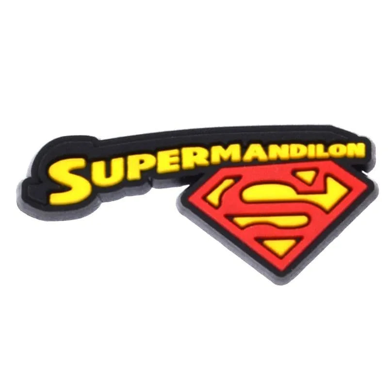 Superman Stylized Flash Shoe Charm