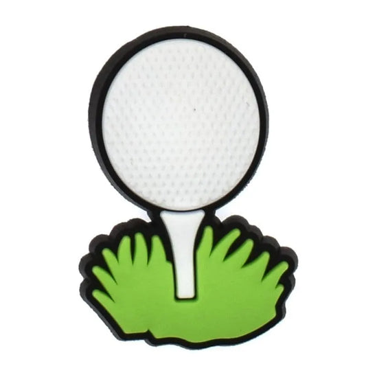 Ball Ready On Tee Golf Shoe Charm