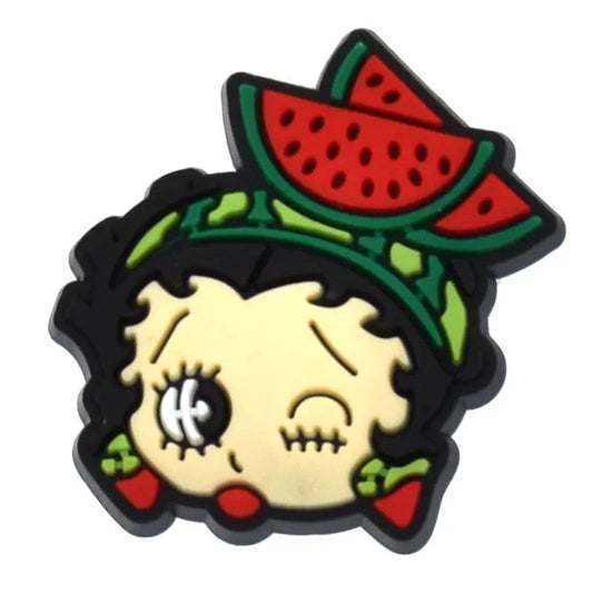Watermelon Betty Betty Boop Shoe Charm