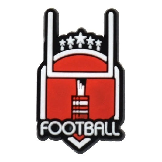 The Goal End American Football Shoe Charm