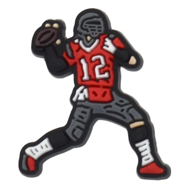 Catch The Ball American Football Shoe Charm