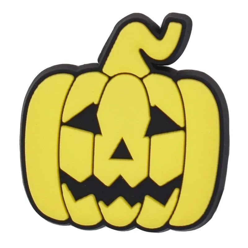 Yellow Pumpkin Shoe Charm