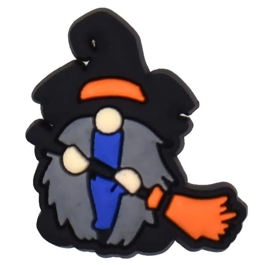 Witch Bear Blue Shoe Charm