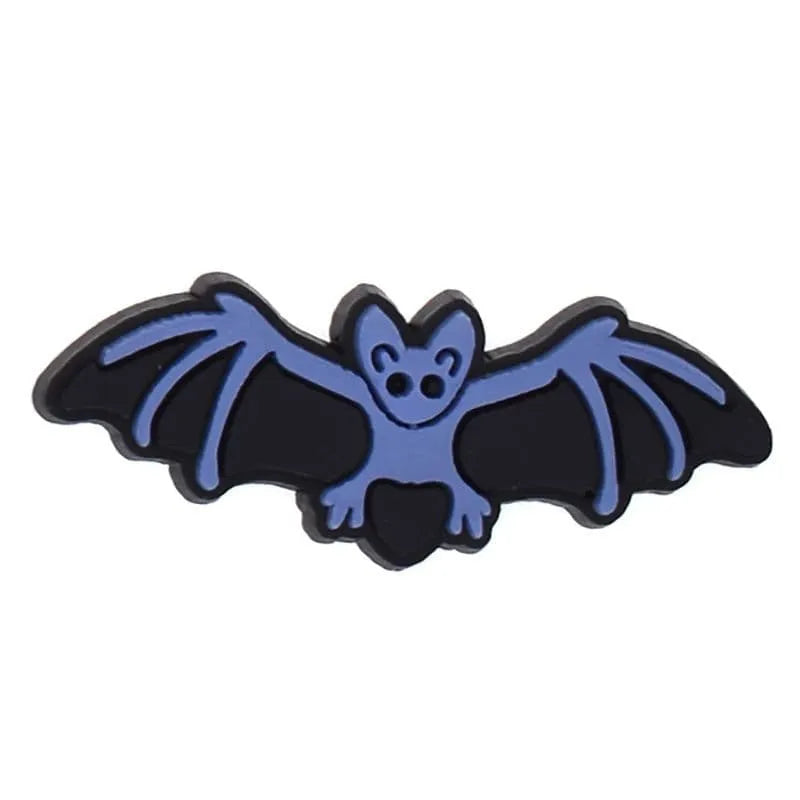 Wide Wing Bat Shoe Charm