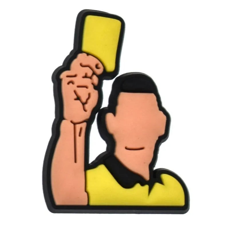 Yellow Card Football Shoe Charm