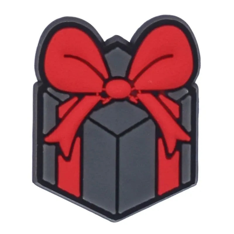 Red Ribbon Box Shoe Charm