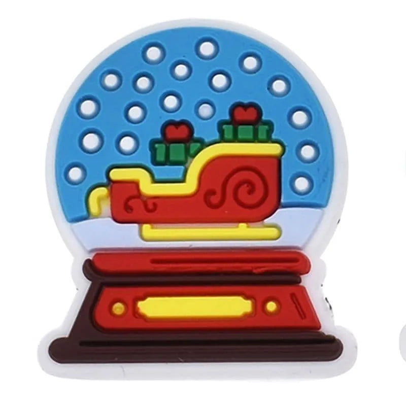 Snow Globe Shoe Charm