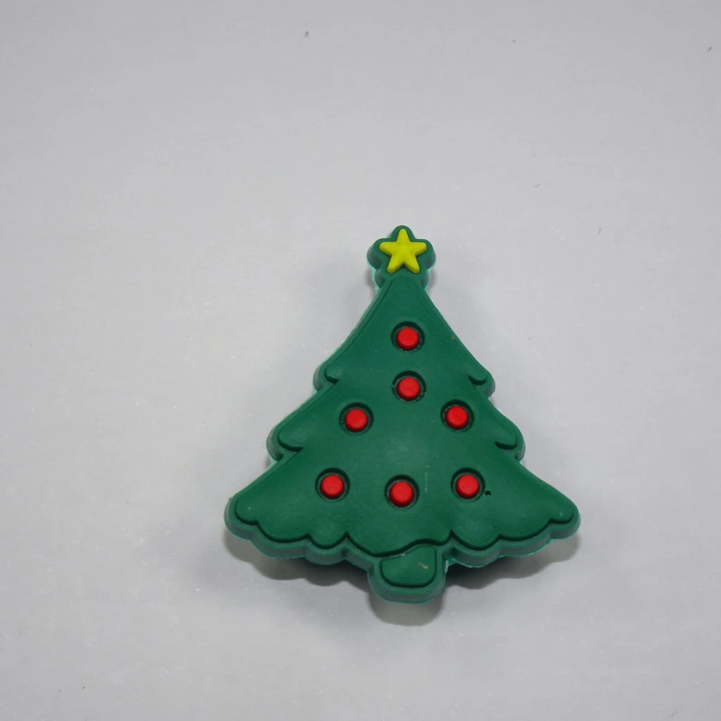 Christmas Tree With Red Baubles And Yellow Star Shoe Charm