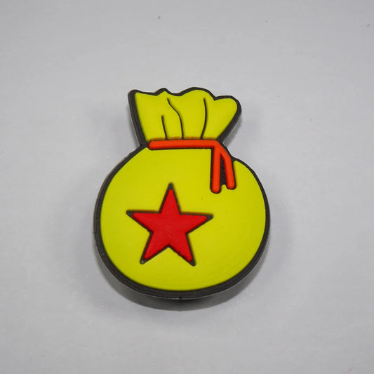 Yellow Gift Bag Shoe Charm