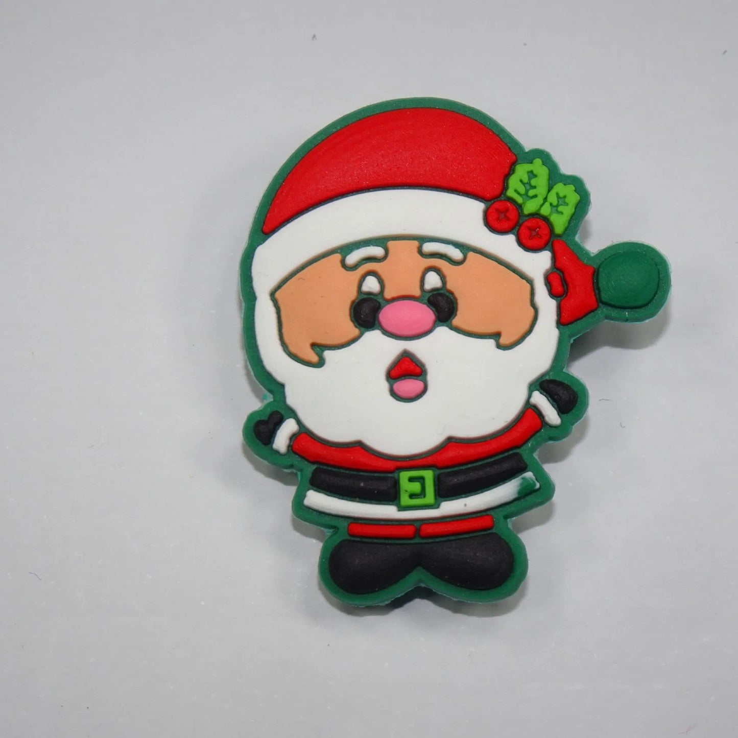 Santa Waveing Shoe Charm