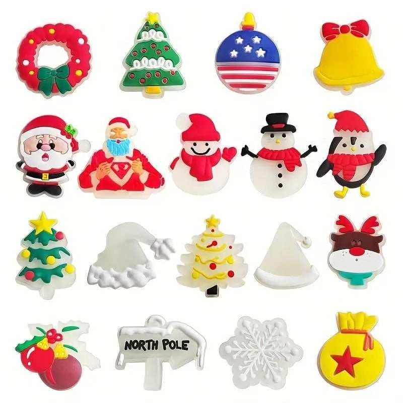 18 Glow In The Dark Christmas Set Shoe Charm