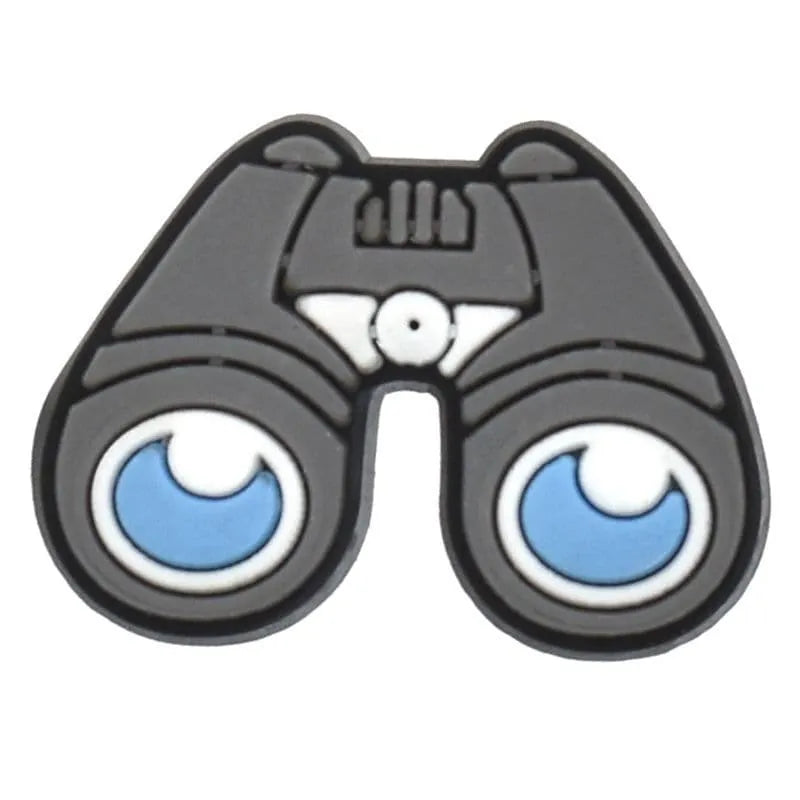 Binoculars Camping Shoe Charm