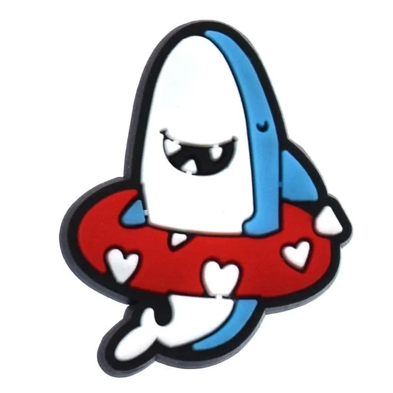 Trained To Jump Sharks Shoe Charm