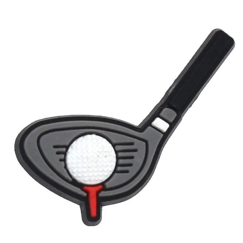 Number One Club And Ball Golf Shoe Charm