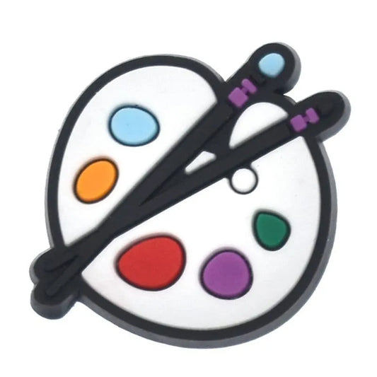 Artist'S Pallette Painting Shoe Charm