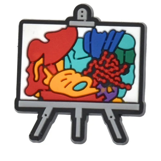 Water Colour Assortment Painting Shoe Charm