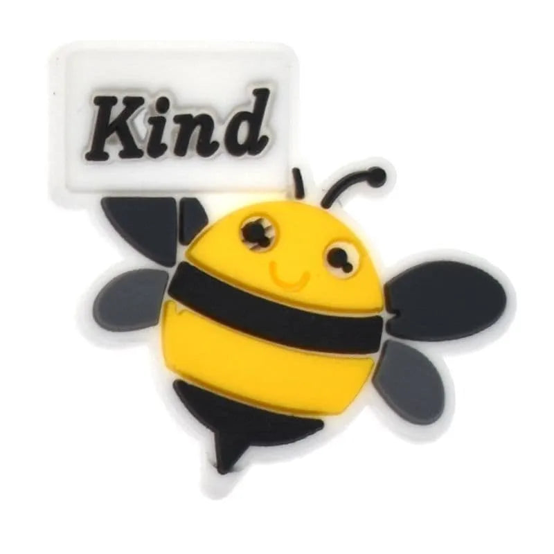 Bee Kind Sign Logo Honey Bee Shoe Charm