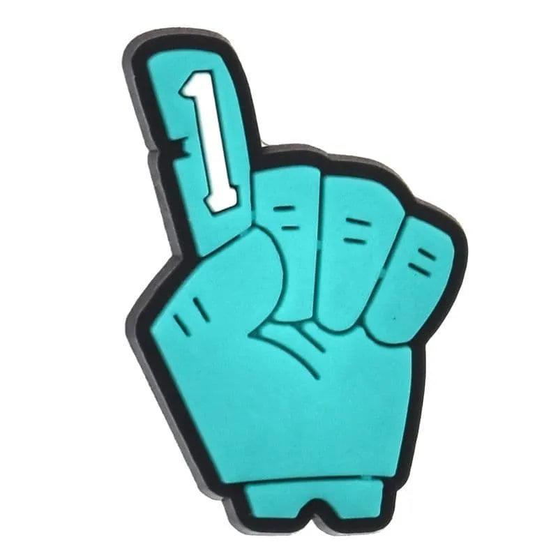 No. 1 Glovebaseball Shoe Charm