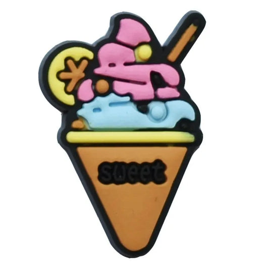 Two Scoop Cup Shoe Charm