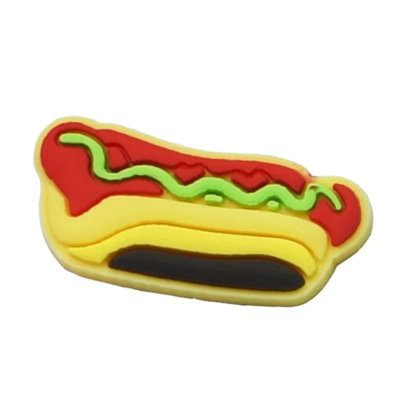 Hot Dog Shoe Charm