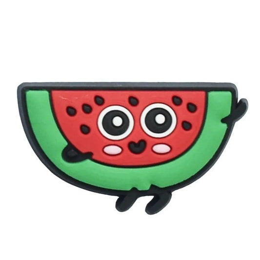 Watermelon Slice With Face Shoe Charm