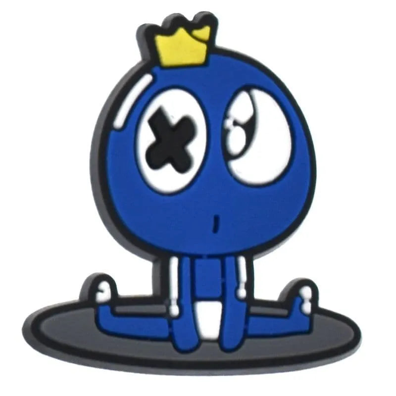 Blue Sitting Splits Rainbow Friends Game Shoe Charm