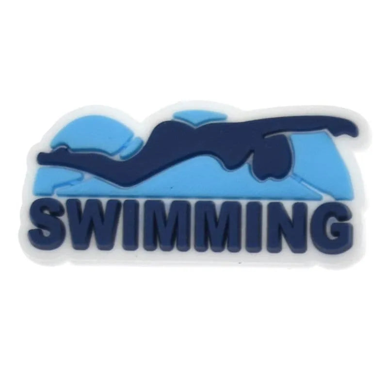 Under The Water Sign Logo Swimming Shoe Charm