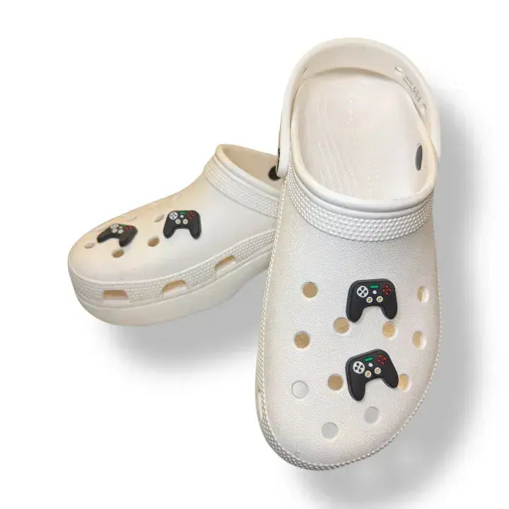 Games Controller Black Gaming Shoe Charm