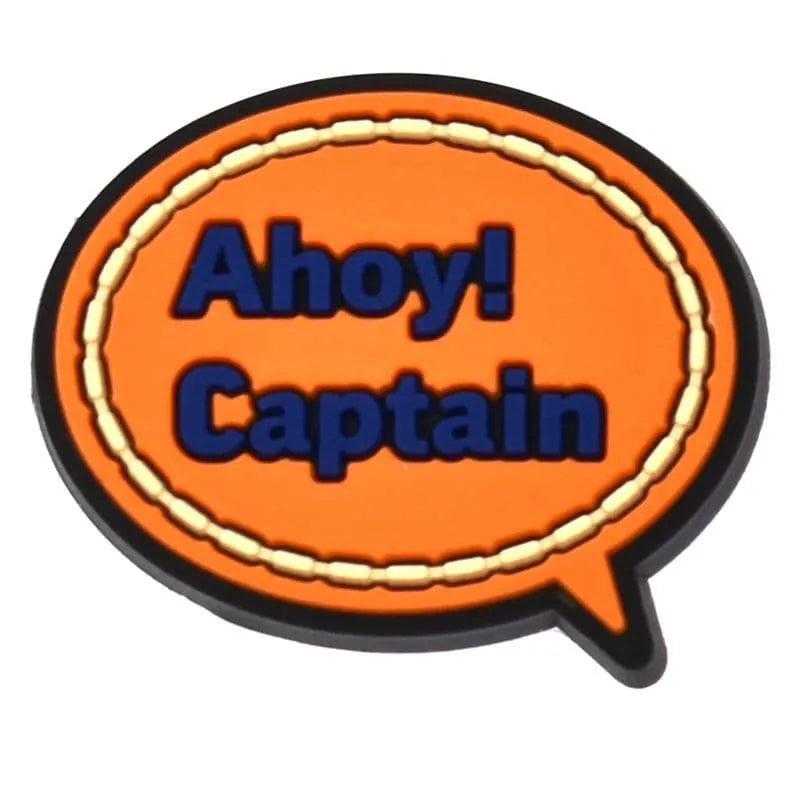 Ahoy Captain Speech Bubble Sailors Shoe Charm