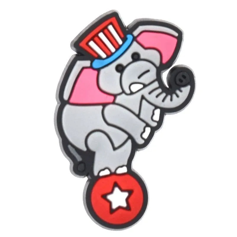 Elephant On A Ball At The Circus Shoe Charm