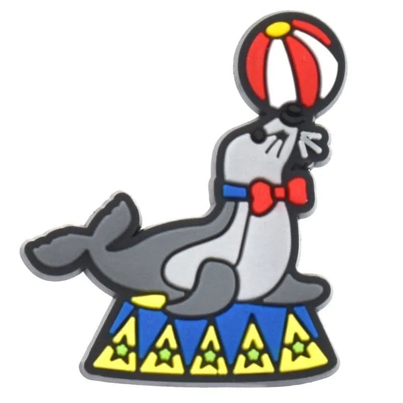 Seal Balancing A Ball At The Circus Shoe Charm