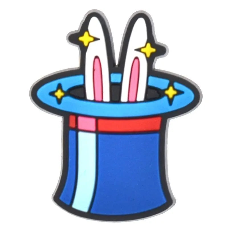 Rabbit In A Hat At The Circus Shoe Charm