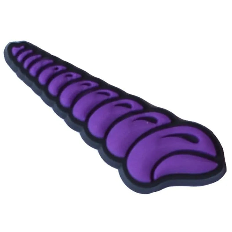 Purple Spiral Shell Shoe Charm