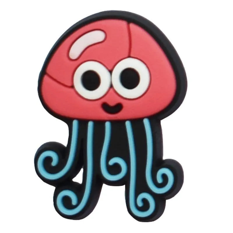 Smily Jellyfish Shoe Charm
