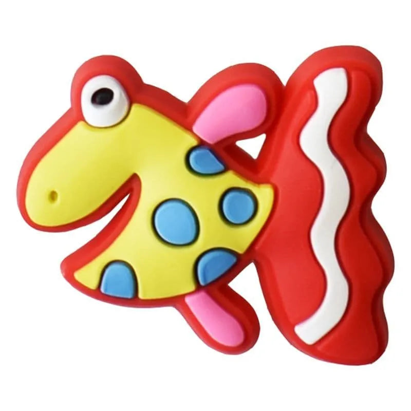 Yellow Spotty Fish Shoe Charm