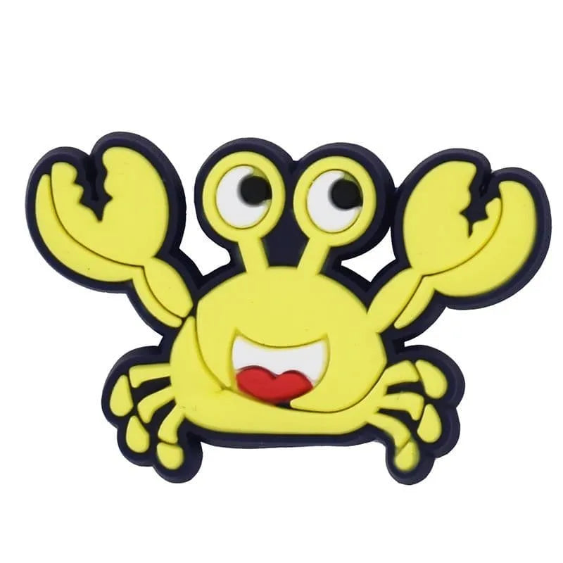 Yellow Crab Shoe Charm