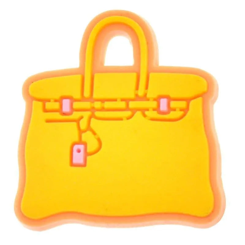 Orange Fashion Hand Bag Shoe Charm