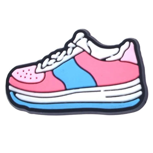 Trainers Pink & Blue Shoe Charm