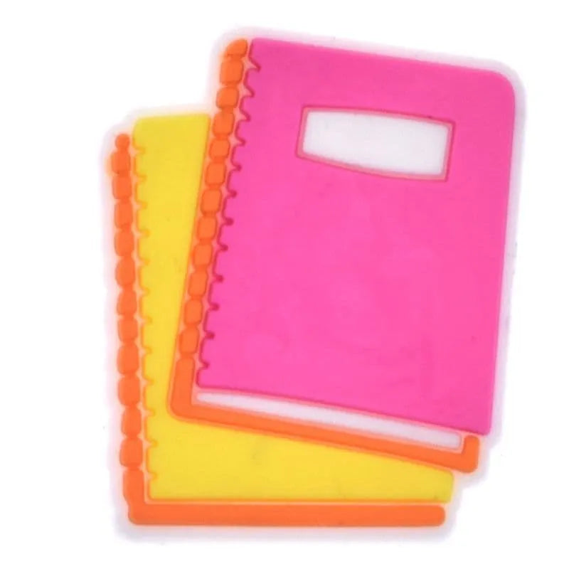 School Books Shoe Charm