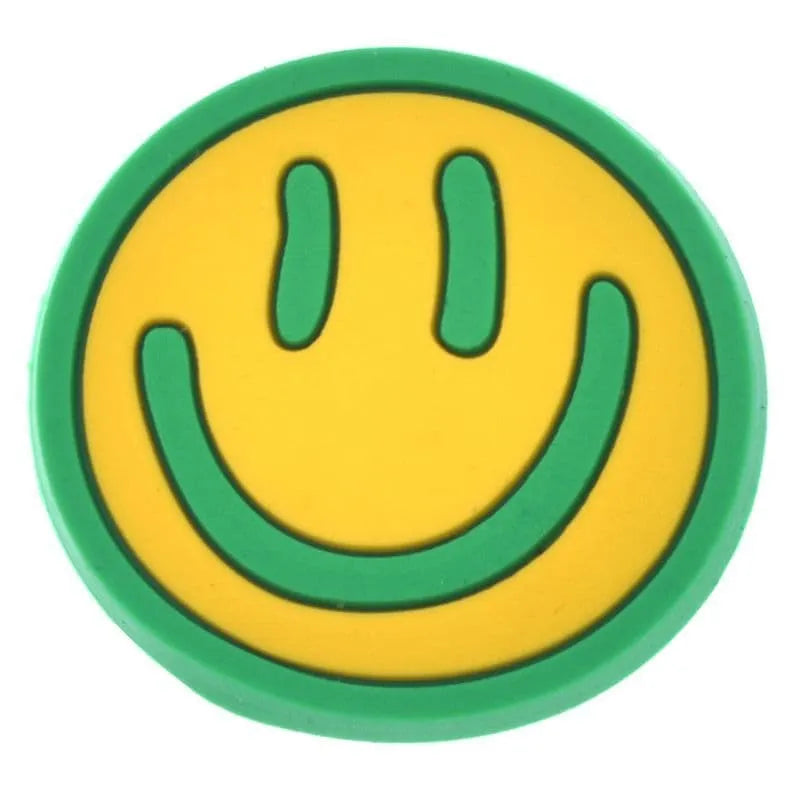 Smiley Yellow With Green Border Emoji Shoe Charm