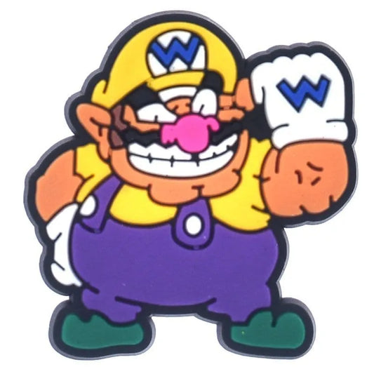 Wario The Bad Super Mario Shoe Charm