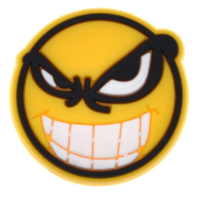 Smiley Nasher Teeth Yellow Emoji Shoe Charm