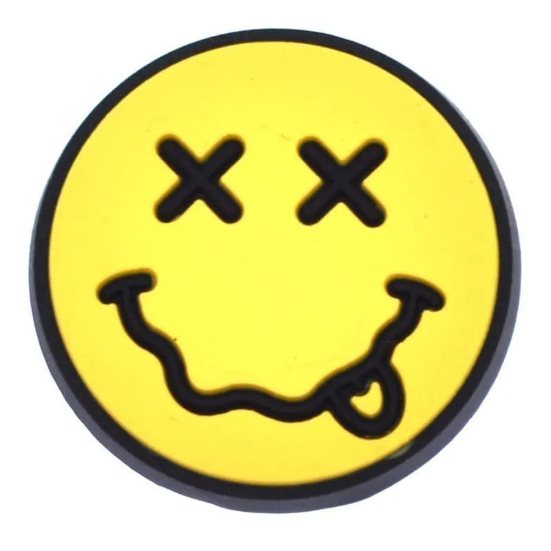 Smiley Yummy Lips Yellowemoji Shoe Charm