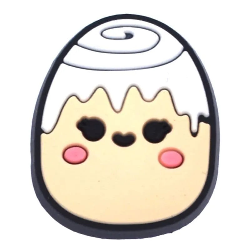 Swirl Face Fruit Squishmallow Shoe Charm