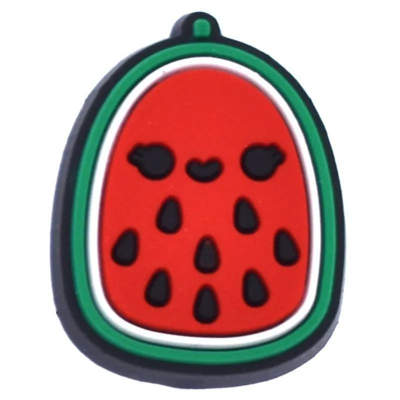 Water Melon Face Fruit Squishmallow Shoe Charm