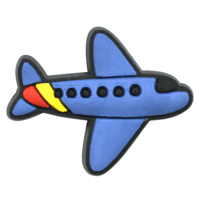Cargo Plane Dark Blue Aircraft Shoe Charm