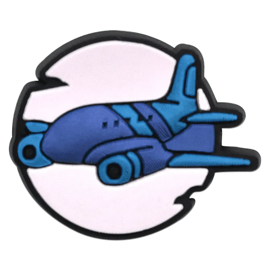 Through The Setting Sun Aircraft Shoe Charm