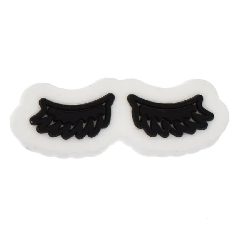 Black Eylashes For Barbie Shoe Charm