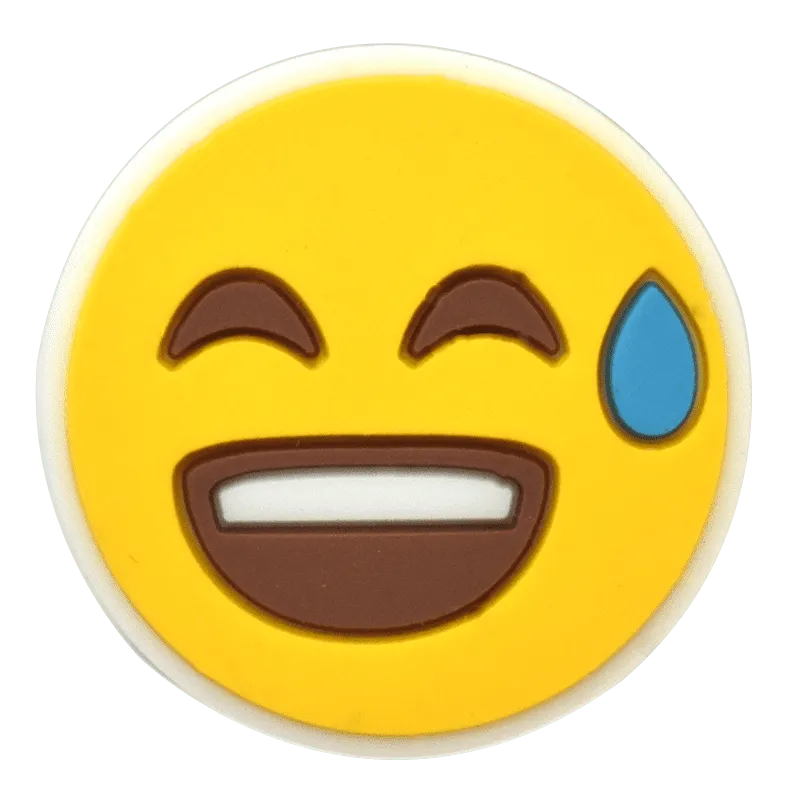Smiley Sweat Drop Laugh Yellowemoji Shoe Charm